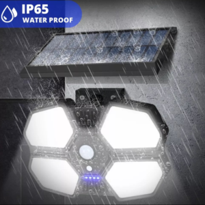 LAMPA SOLARNA Z CZUJNIKIEM RUCHU ZMIERZCHU MOCNE ŚWIATŁO NA PRZEWÓD 5m