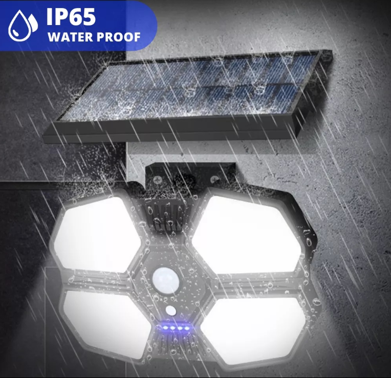LAMPA SOLARNA Z CZUJNIKIEM RUCHU ZMIERZCHU MOCNE ŚWIATŁO NA PRZEWÓD 5m - obrazek 2