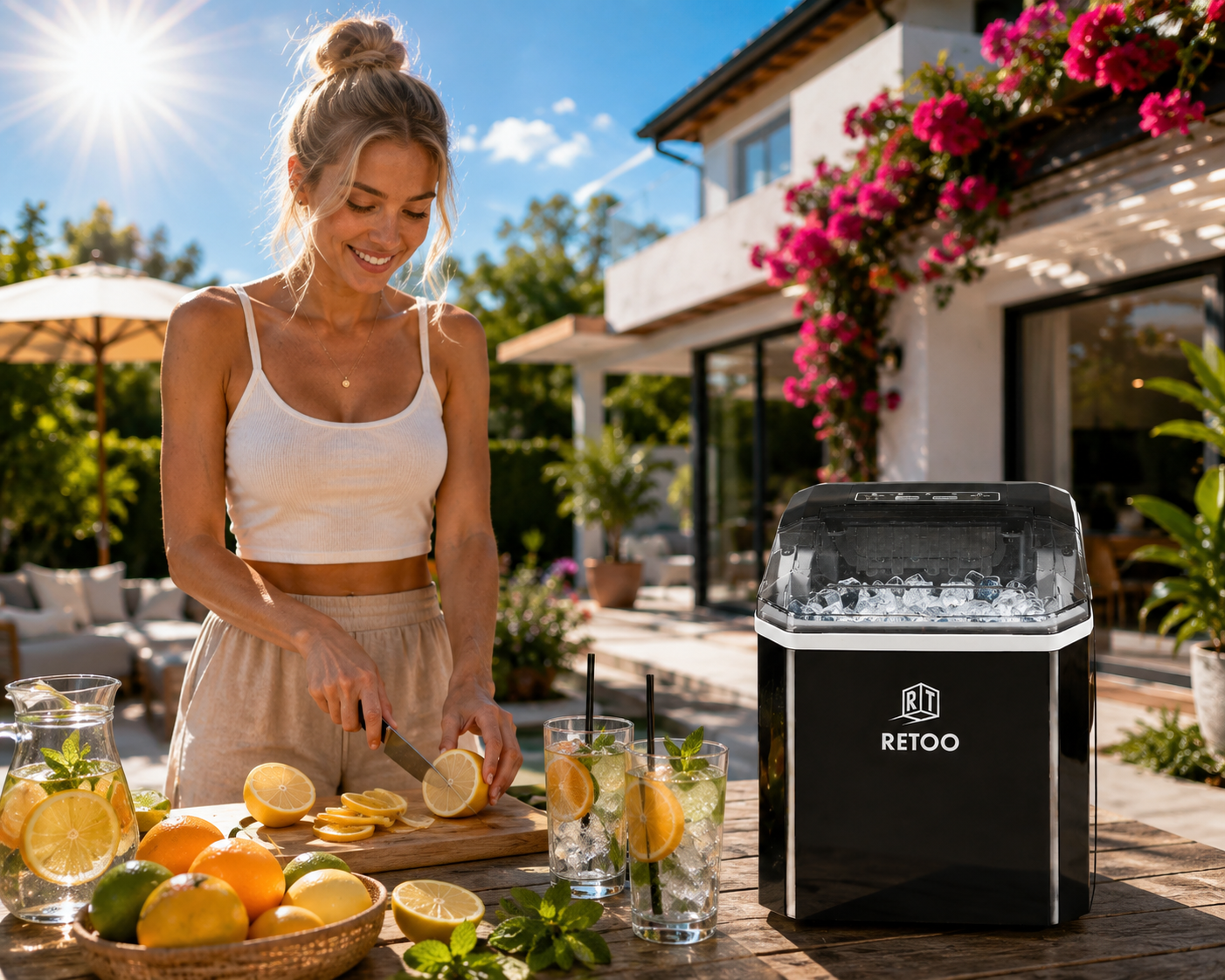 MASZYNA DO KOSTEK LODU 12kg/24h KOSTKARKA 1,5L 120W Szybka Domowa - obrazek 2
