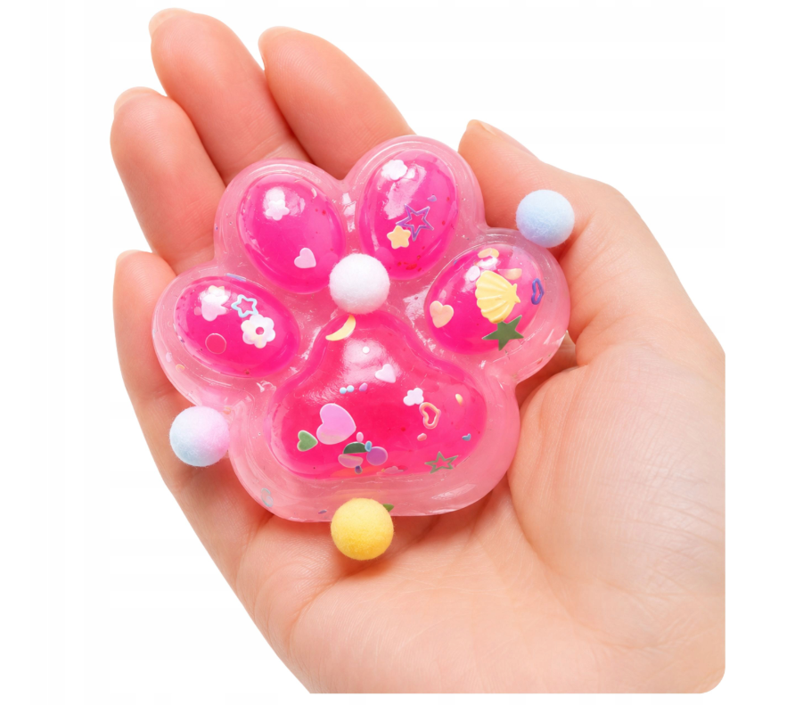 ZESTAW DO TWORZENIA GNIOTKÓW KOCIA ŁAPKA SQUISHY ŻEL SLIME FORMY OZDOBY - obrazek 2